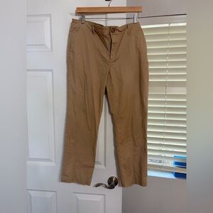 LOFT Slim Chino Ankle Pants Sz 12 Khaki